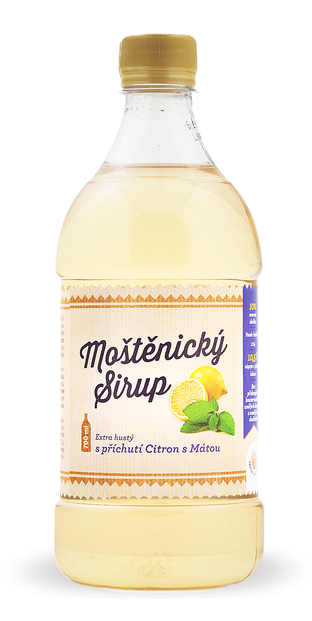 Moštěnický sirup Citron s mátou